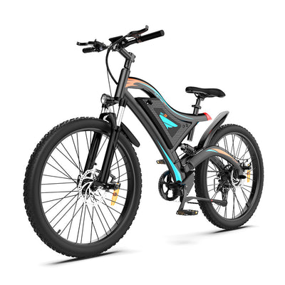 26x2.35 Inch E-Bike 48V 500W Rear Motor 15AH Lithium Battery Front Suspension & Dual Mechanical Disc Brakes