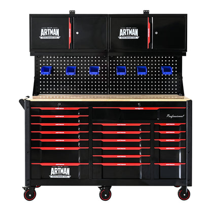 Automobile Repair Heavy-duty Tool Cart with 7+12 Drawers