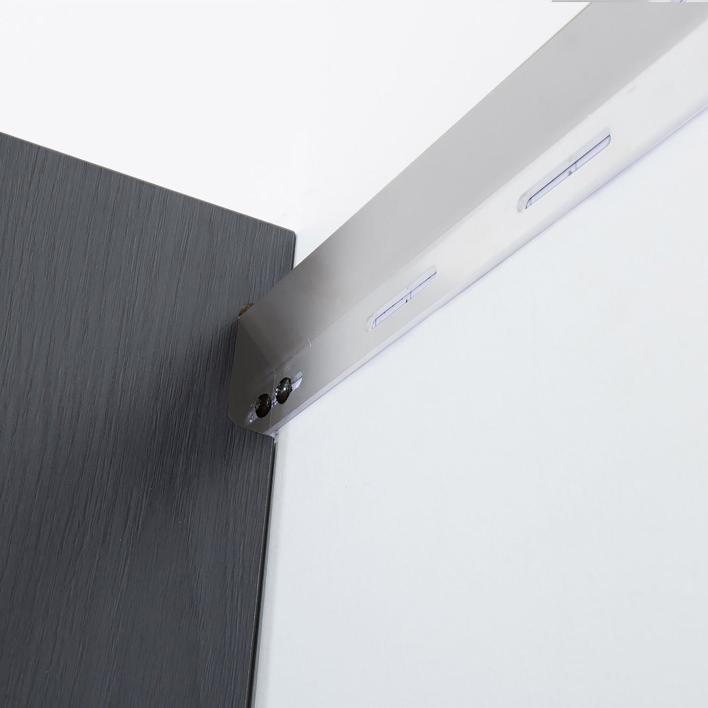 Astro Series - Wall Mounted Storage Cabinet With Soft Closing Drawers - Metallic Gray