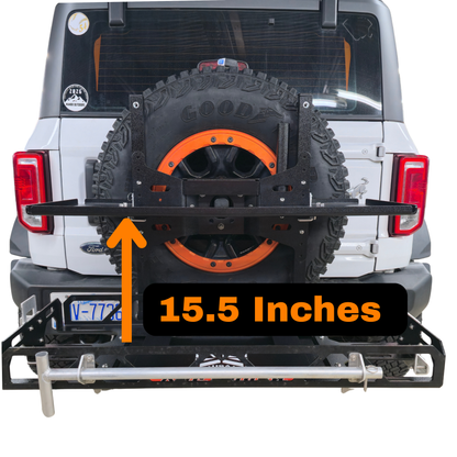 Swing Away Hitch Cargo Carrier & Bike Rack for SUVs, Trucks & RVs | rucRak GUNNY