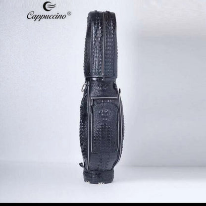 Luxury Crocodile Skin Leather Golf Bag Men's