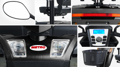 S500-Black Heavy Duty Mobility Scooter