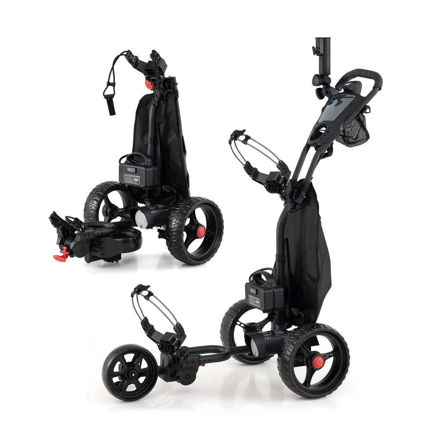 3 Wheel Golf Bag Cart with Adjustable Handle and 9 Speed Settings