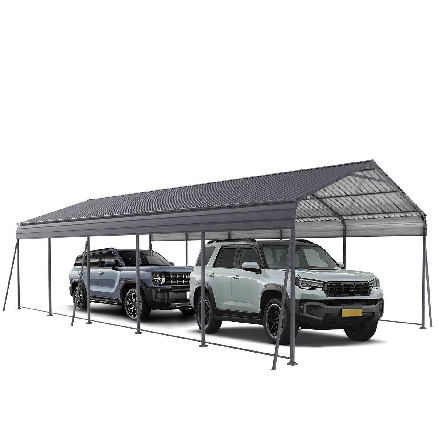Heavy Duty Metal Carport 13 × 26.5 FT