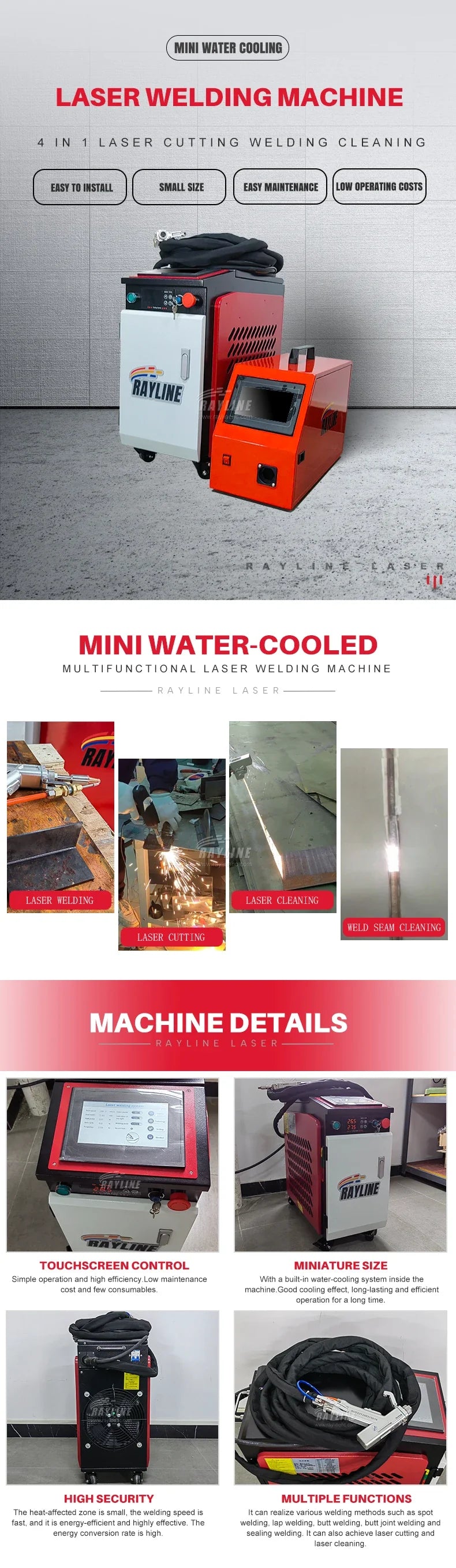 1500W Handheld Fiber Laser Welding Machine GW Water Cooling Portable For Welding Metal Carbon Stainless Steel Aluminum Solder