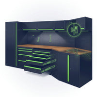 ApexForge Shadowline Pro Modular Garage Cabinet System — How It Works