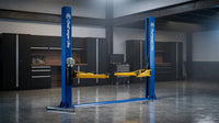 BlueForge Atlas A12 Asymmetric Two-Post Car Lift — Lifestyle