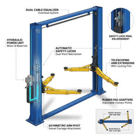 BlueForge Atlas A12 Asymmetric Two-Post Car Lift — How It Works