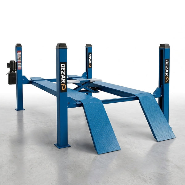 Dezar Skyline 4P Elite Four-Post Alignment Lift — Studio Shot