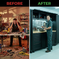 ForgeLine Titan Pro Workstation — Before & After