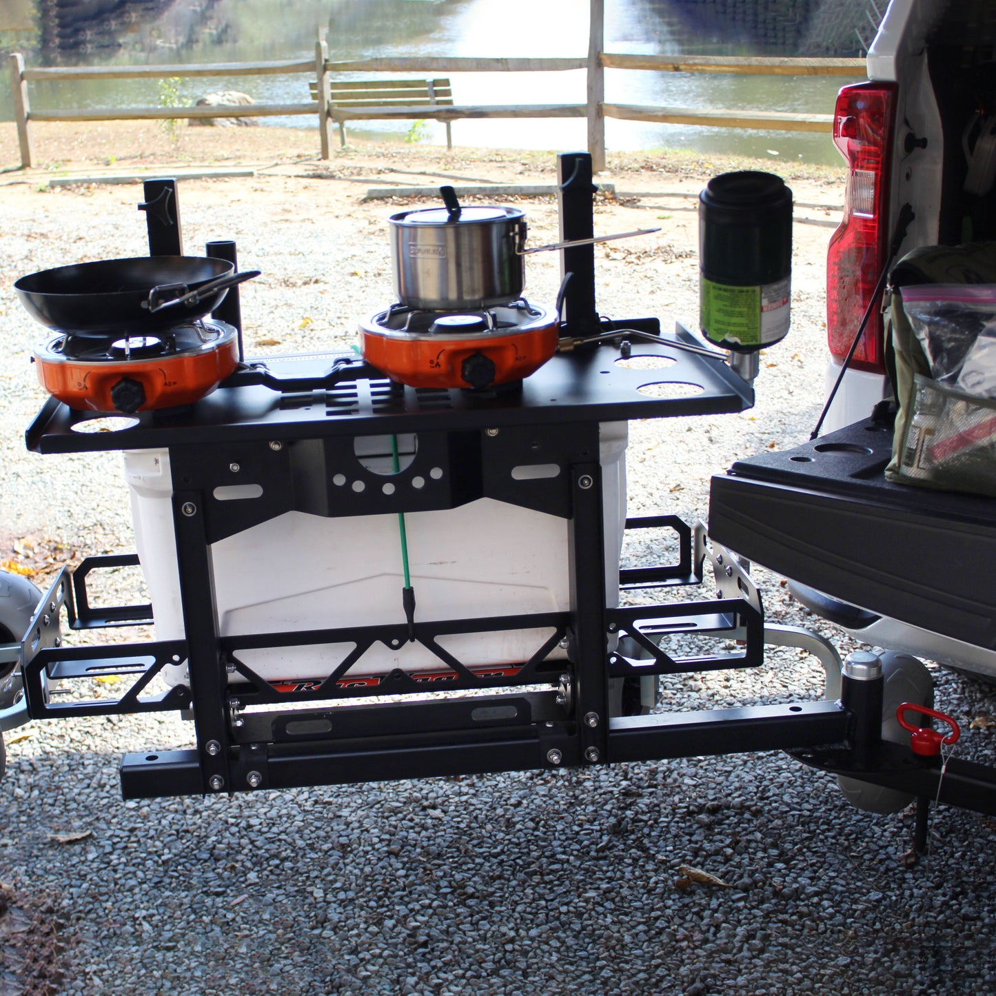 Swing Away Hitch Cargo Carrier & Bike Rack for SUVs, Trucks & RVs | rucRak GUNNY