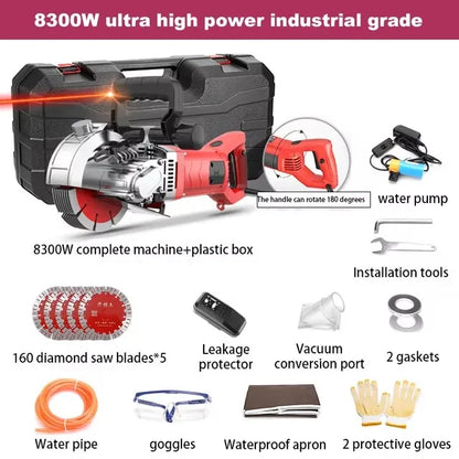 Electric Grooving Machine Automatic Wall Concealed Wire Groove Cutting Machine Slotting Machine Dustless Trenching Machine