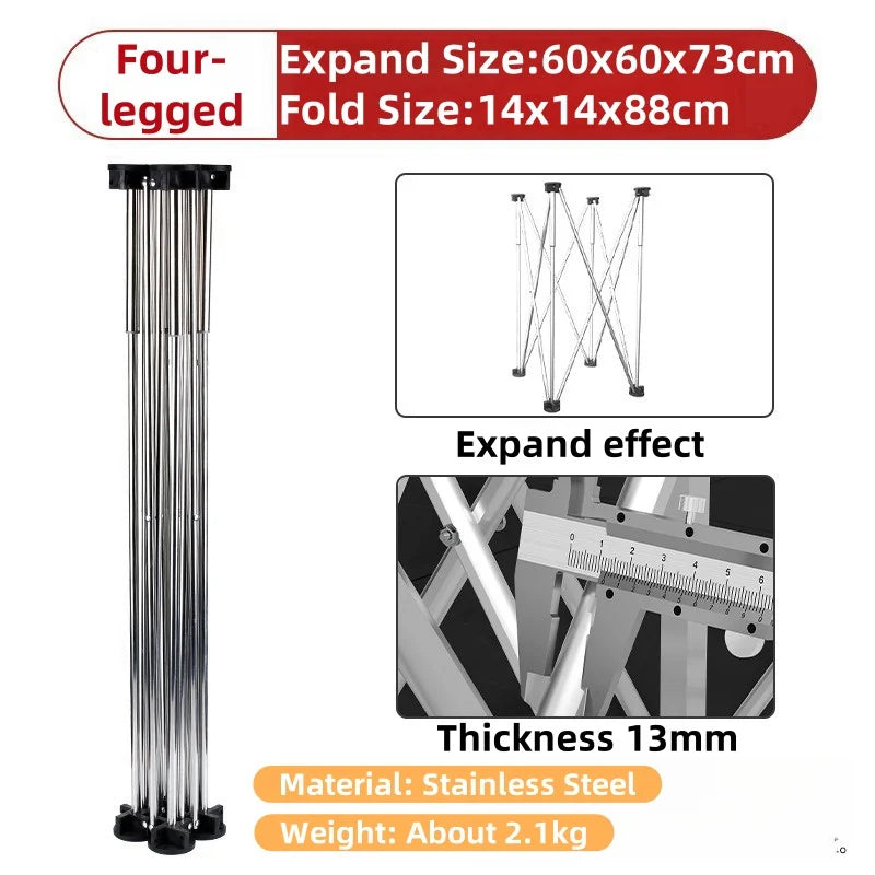 Foldable spider foot support workbench, portable work saw frame, folding table, multi-functional telescopic workbench sofa legs