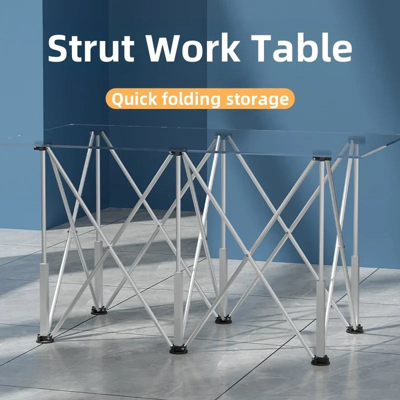 Foldable spider foot support workbench, portable work saw frame, folding table, multi-functional telescopic workbench sofa legs