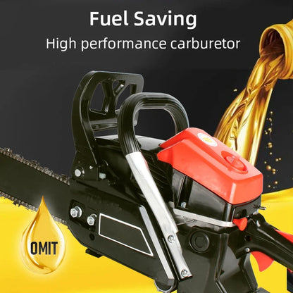 High Power 9800W Chainsaw 70cm Cutting Bar 2-Stroke Petrol Chain Saw Portable Handheld Tree Trimming Machine Wood Cutter