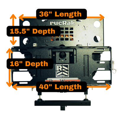Jeep Wrangler JL (2018-2026) Cargo Carrier & Bike Rack | rucRak Grunt