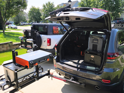 Swing Away Hitch Cargo Carrier & Bike Rack for SUVs, Trucks & RVs | rucRak GUNNY