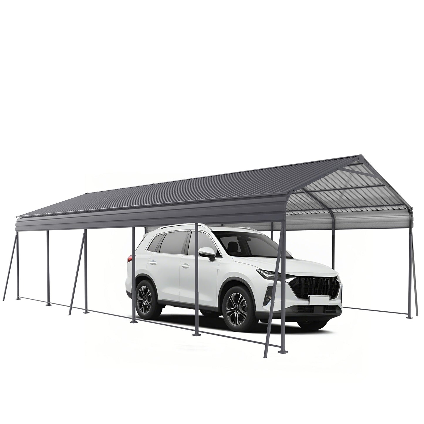 Heavy Duty Metal Carport 13 × 26.5 FT