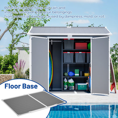 Plastic Utility Shed 8x6 ft with Floor