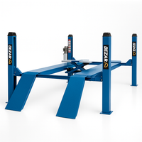 Four-Post Alignment Lift Engineered for Professional Service, Heavy-Duty Steel Posts, Center Scissor Bridge
