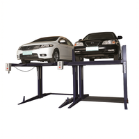 Four-Post Alignment Lift Engineered for Professional Service, Heavy-Duty Steel Posts, Center Scissor Bridge