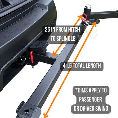 Swing Away Hitch Cargo Carrier & Bike Rack for SUVs, Trucks & RVs | rucRak GUNNY