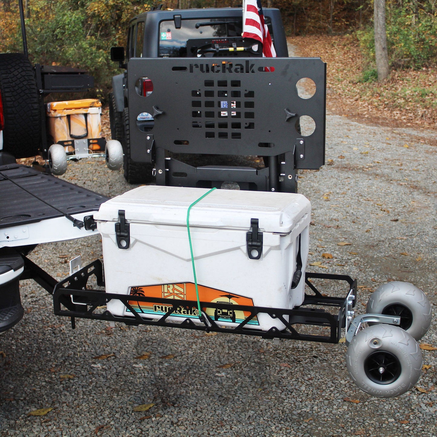 Swing Away Hitch Cargo Carrier & Bike Rack for SUVs, Trucks & RVs | rucRak GUNNY